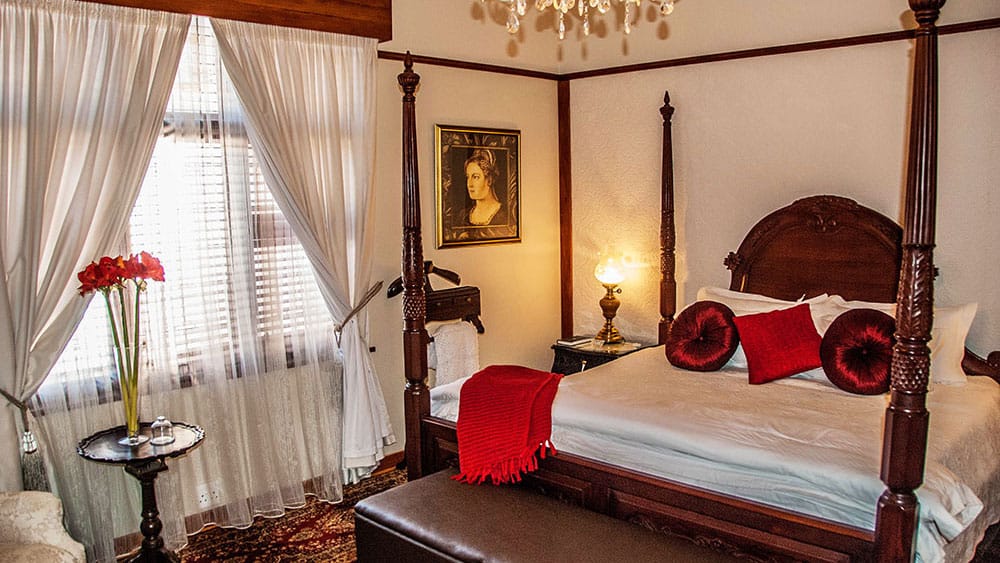 A characterful Dankhof bedroom with traditional furnishings